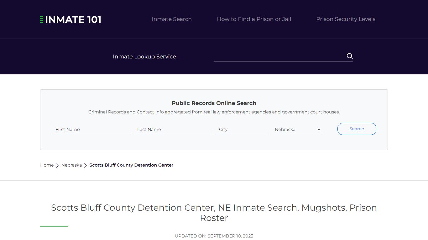 Scotts Bluff County Detention Center, NE Inmate Search, Mugshots ...
